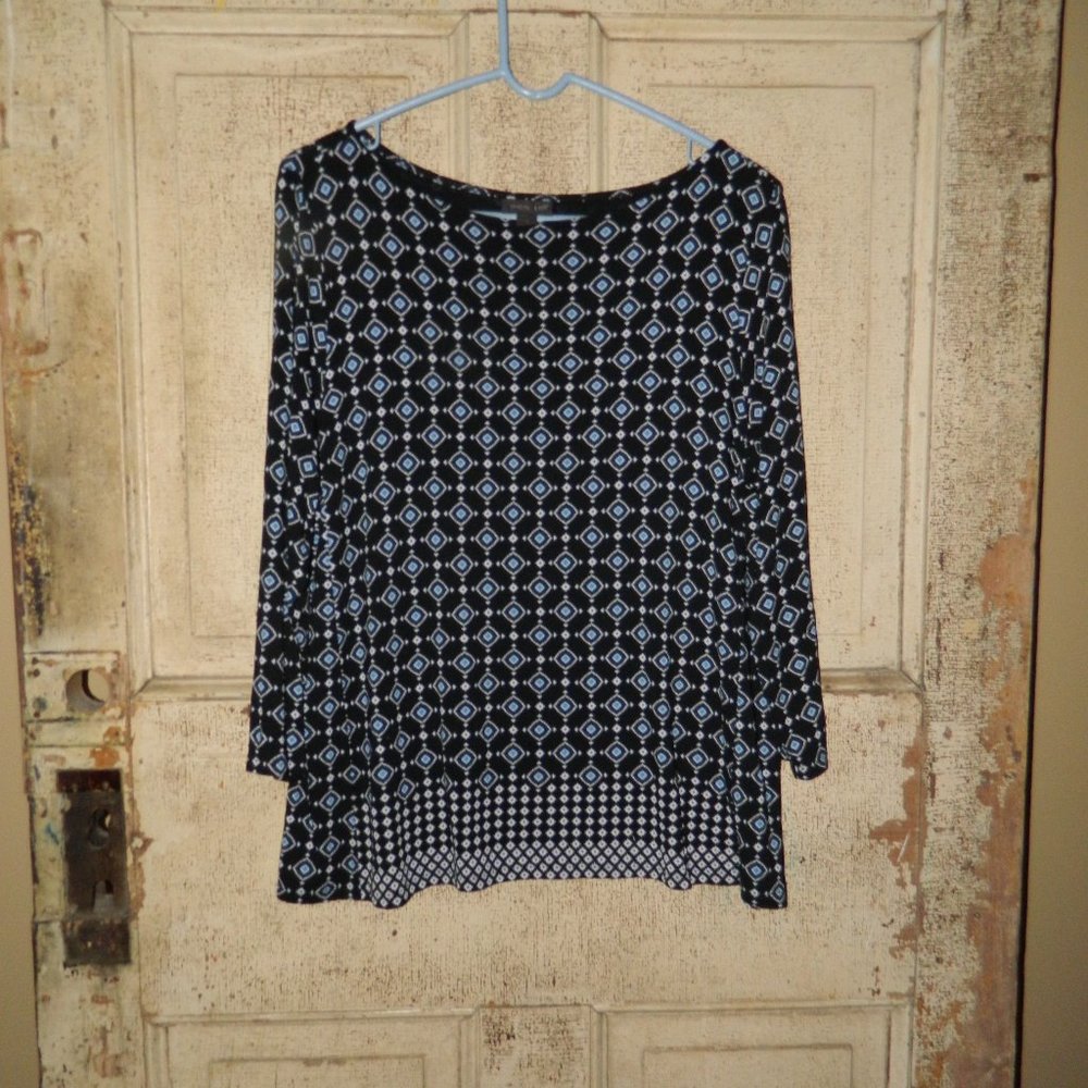 J. Jill Wearever Collection Scoop Neck Blouse Size M (P-29)